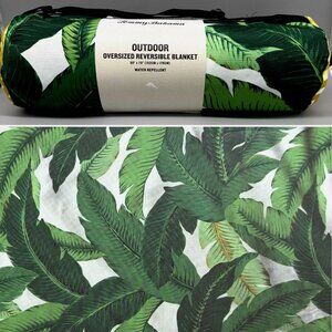 Tommy Bahama Green Swaying Palms Picnic Beach Blanket Carrying Case Tropical NEW
